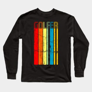 golfer retro design Long Sleeve T-Shirt